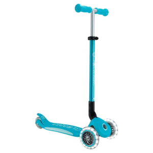 Сгъваема тротинетка GLOBBER Elite Light със светещи гуми - Аква