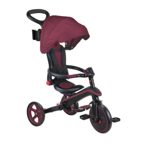 Детска сгъваема триколка 4 в 1 GLOBBER EXPLORER TRIKE FOLDABLE Бургунди