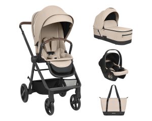 Бебешка количка Kikka Boo Mia 3 в 1, цвят Beige