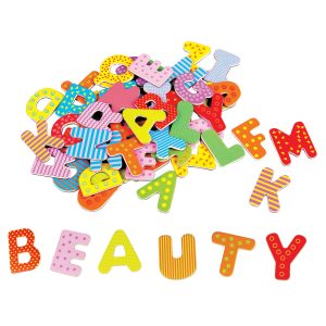 Дъвени магнити Lelin toys Английска азбука, главни букви