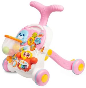 Бебешка проходилка 2 в 1 Caretero Toyz - Spark, Pink