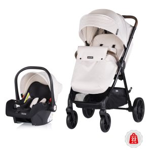 Бебешка количка Chipolino 2 в 1 + стол за кола Ултера, бишкота