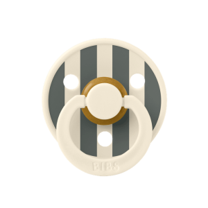 Залъгалка Bibs Studio Colour Block, Ivory Pine, 0-6 м