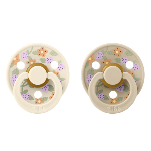 Залъгалки Bibs Liberty Colour Strawberries and Cream Ivory, 0-6 м