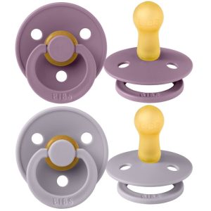 Залъгалки Bibs Colour, Fossil Grey/Mauve, 0-6 м