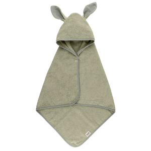 Бебешка хавлия с качулка Bibs Kangaroo, Sage