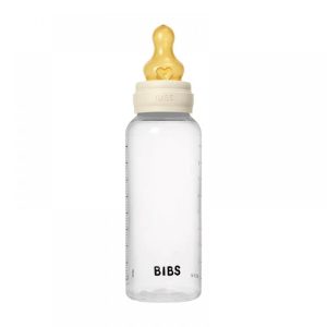 Бебешка бутилка РР с аксесоари Bibs - Ivory, каучук, 270 ml