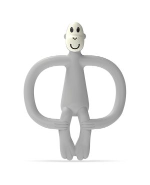 Чесалка с апликатор Matchstick Monkey Teether Grey