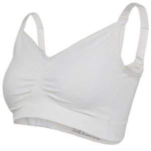Безшевен сутиен за кърмене Carriwell - Organic Maternity, размер S, бял