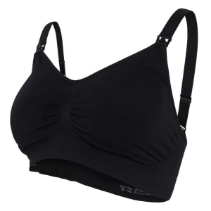 Безшевен подплатен сутиен за кърмачки Carriwell Padded, размер L, черен
