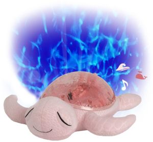Нощна лампа-проектор с мелодии и подводни прожекции Cloud B - Tranquil Turtle, Rose