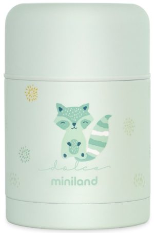 Термос за храна Miniland - Mint, 600 ml, зелен