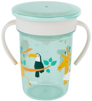 Тренировъчна чаша Miniland - Jungle, 260 ml