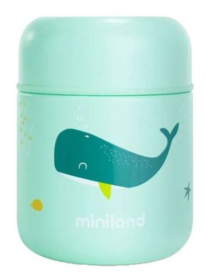 Термос за храна Miniland - Ocean, 280 ml, Кит