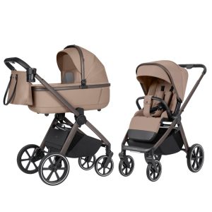 Бебешка количка 2в1 Carrello Omega Paper Beige
