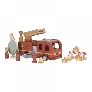 Дървена играчка пожарна кола Little Dutch