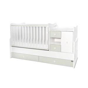Трансформиращо се легло Lorelli - MiniMax 190/72 см, бяло/milky green