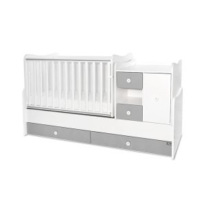Трансформиращо се легло Lorelli - MiniMax 190/72 см, бяло/stone grey