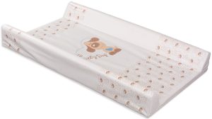 Твърда подложка за повиване Lorelli - 50 х 80 cm, Кученце, бяла