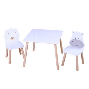 Комплект маса с два стола MDF хипо и лъв Chipolino