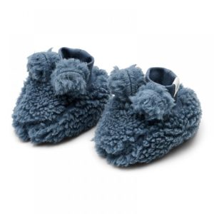 Teddy Пантофки с Ушички Little Dutch Stone Blue 0-3 месеца