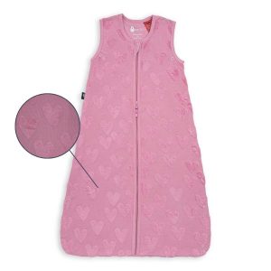 Детски спален чувал от органичен памук BabyBliss, Follow Your Heart, 1 TOG, 0-6 м