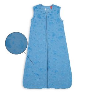 Детски спален чувал от органичен памук BabyBliss, Take me to the Moon, 1 TOG, 0-6 м