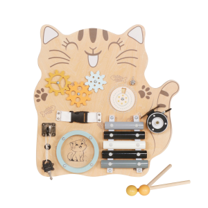 Дървена монтесори дъска Moni Toys, Cat