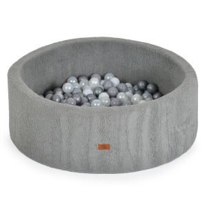 Бебешки басейн за игра с 200 топки Moni Toys, Boucle, сив