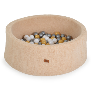 Бебешки басейн за игра с 200 топки Moni Toys, Boucle, бежов