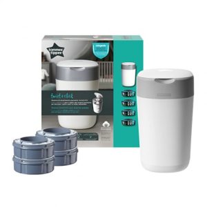 Хигиенен кош за памперси Tommee Tippee Twist&Click + 4 бр. резервни касети