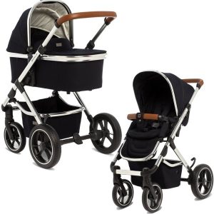 Бебешка комбинирана Количка MOON Scala Navy ИЗЛОЖЕНА