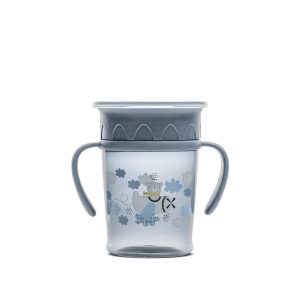 Неразливаща се чаша с дръжки Lorelli My Friend - 360°, 275 ml, Cameo BLUE