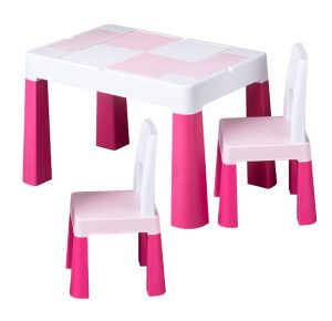 Tega Baby Комплект маса с 2 столчета цветни pink