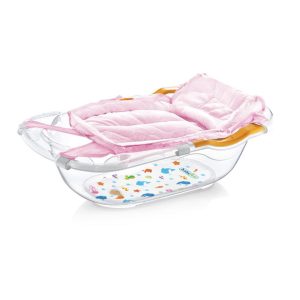 BabyJem мултифункционална подложка за вана BUBBLE BABY BATH TUB NET PINK