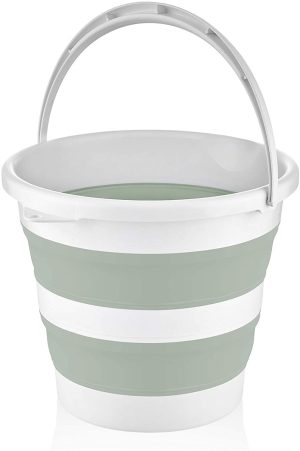 BabyJem сгъваема кофа за къпане FOLDABLE BUCKET GRAY