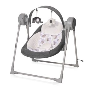 Електрическа люлка Lorelli TWINKLE Grey RHINO