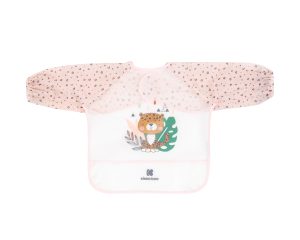 Непромокаем лигавник с ръкави и джоб KIKKA BOO Savanna Pink