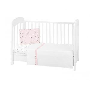 Бебешки спален комплект 3 части KIKKA BOO EU Style 70/140 Bear with me Pink