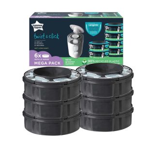 Tommee Tippee Комплект касети за хигиенен кош Twist and Click 6 броя
