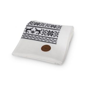 Плетено одеяло (90x90) в подаръчна опаковка Ceba Baby PREMIUM Reindeer