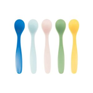 Бебешки меки лъжици 5 броя Badabulle Pastel