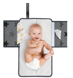 Dooky 3 в 1 Подложка за повиване Grey Stars