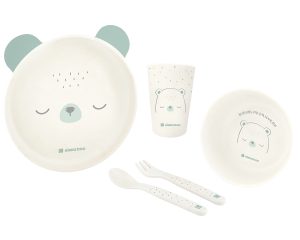 Сет за хранене пластмаса Bear with me KIKKA BOO Mint