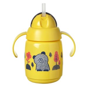 Неразливаща се чаша Tommee Tippee SUPERSTAR със сламка и дръжки, обем 300 мл.