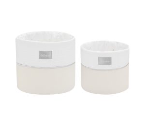 Комплект кош за аксесоари 2 бр - 18см и 14см KIKKA BOO Dream Big Beige