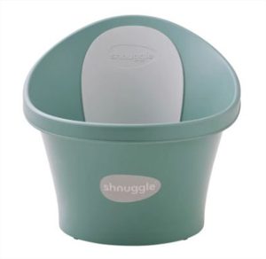 Бебешка вана за къпане с клапа Shnuggle цвят Eucaliptus