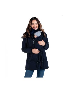 Мама-палто за бебеносене WOMBAT WALLABY 2.0 Navy Blue - L