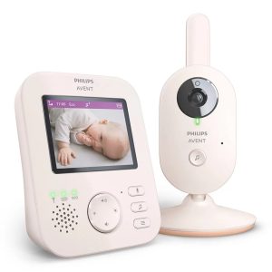 Дигитален видео бебефон Philips AVENT Advanced с 2,8-инчов цветен екран, Coral/Cream
