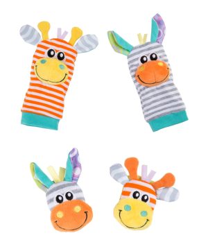 Комплект Гривни-дрънкалки и чорапки Playgro Джунгла Refresh